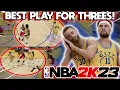 This is the BEST PLAY for WIDE OPEN THREES in NBA 2K23 FULL TUTORIAL Money Plays