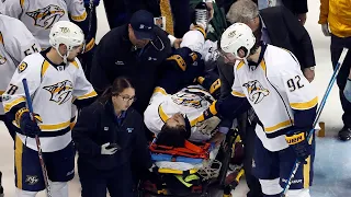 NHL: Players Stretchered Off Part 2