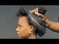 What A Simple Quick Method Of Styling Short Natural Hair Ponytail Tutorial