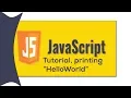 javascript tutorials how to print hello world with osp pro youtube