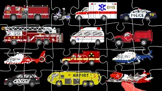 Emergency Vehicles Jigsaw Puzzle - The Kids' Picture Show