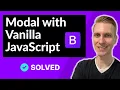 Call modal manually with vanilla JavaScript in Bootstrap 5