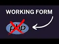 How to Create a working contact form without PHP