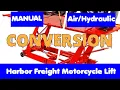Harbor Freight Motorcycle Lift Table Conversion