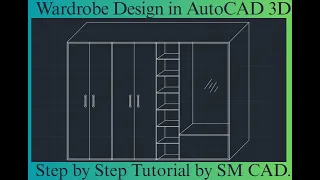 How to Draw #wardrobe in #autocad #2d #tutorial #howtodraw