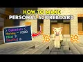 How to Make a Personal Scoreboard in Minecraft Bedrock