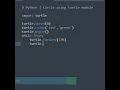 Draw a circle using turtle module in Python