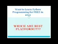 Top 8 Platform Offers Free Python Certification Course online