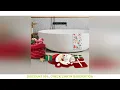 PORK-Christmas Bathroom Rug Christmas Santa Claus Bath Rug Non-Slip Back Water Absorbent Microfiber