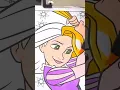 Coloring Rapunzel