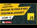 JavaScript new Map Iteration Importance of key and value JavaScript Tutorial