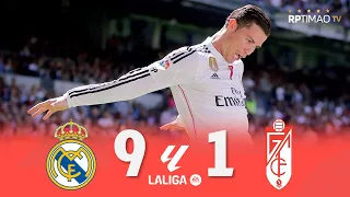 Real Madrid 9 x 1 Granada C Ronaldo 5 Goals La Liga Goals Highlights