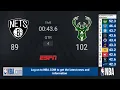 Nets Bucks ECSF Game 6 NBA Playoffs on ESPN Live Scoreboard