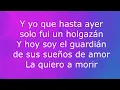 SERGIO VARGAS - LA QUIERO A MORIR (LETRA)
