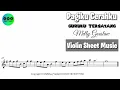 Karaoke || Pagiku Cerahku - Melly Goeslaw || Violin Sheet Music