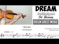 Download Lagu Free Sheet || Dream - Bolbbalgan4 || Violin Cover Sheet Music