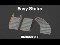 blender 3 4 easy stairs modeling tutorial