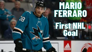 Mario Ferraro San Jose Sharks first NHL goal Dec 28 2019