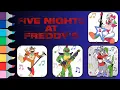Five Nights at Freddy s Coloring Book Pages Compilation FNAF Security Breach Coloring Pages FNAF