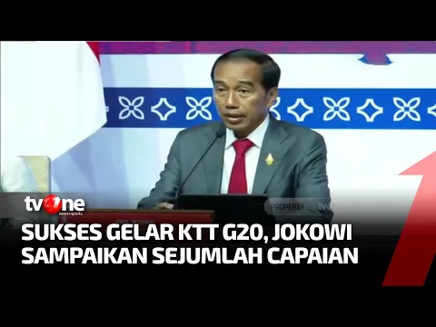 Jokowi Sampaikan Leaders' Declaration Forum KTT G20