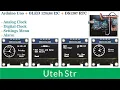 Arduino OLED DS1307 RTC Analog Clock Including Digital Clock Date Settings Menu and Alarms