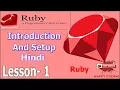 Ruby programming complete tutorial in hindi Installing Ruby RubyMine Lesson-1