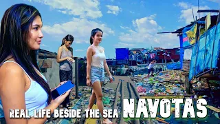 Extreme Heat Walk Through Tangos Unseen Public Scenes Real Navotas Life 4K