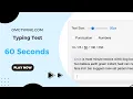 Free Typing Test Check Your Speed Online in 60 Seconds