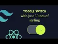Toggle switch using tailwind css and react js Tailwind css tutorial