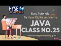 Java Class No 25 By Hyse Digital Academy Online Classes