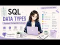 PostgreSQL Data Types Explained for Beginners Full Tutorial