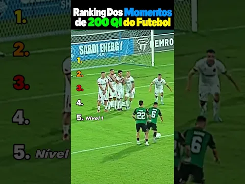 RANKING DOS MOMENTOS DE 200 QI NO FUTEBOL🧠🤯