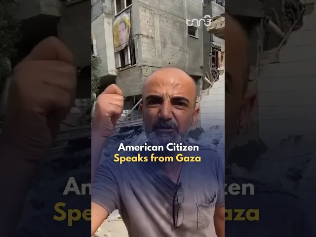 ⁣American citizen living in Gaza sends a message to President Biden about the ongoing war.