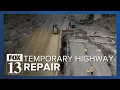 Highway 6 back open at reduced speeds with temporary fix