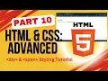 HTML CSS Tutorial Part 10 Combining div and span for Advanced Web Design