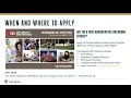 Application Timeline and Important Dates
