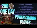 How I Made 200D in a Day Crafting Power Charge on Crit Gloves