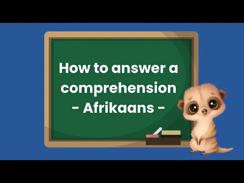 Download MP3 How to answer an Afrikaans Comprehension / Afrikaans Leesbegrip  #afrikaans #grade #comprehension