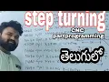 CNC programming on step turning in telugu
