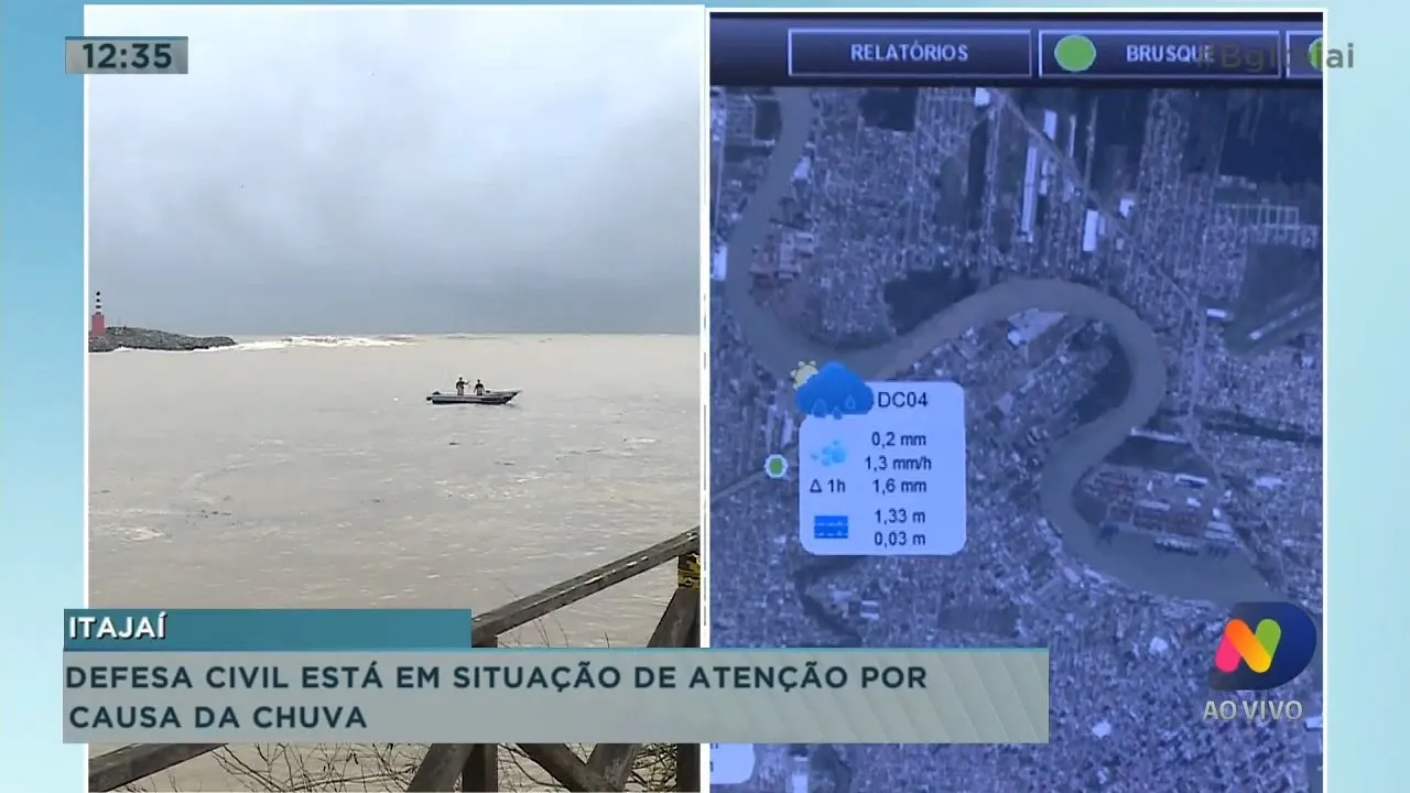 Defesa Civil está em situação de atenção por causa da chuva