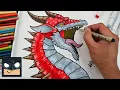 How To Draw a Dragon BEST DRAWING Process Revealed