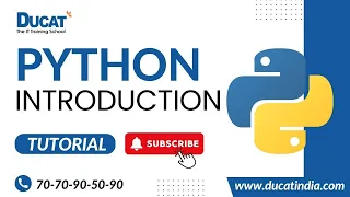Python Introduction By Aditya Sir Ducat India