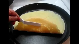 طريقه عمل الكريب بلون رائع وطعم اروع 