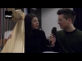 harpiste Anneleen Lenaerts tijdens Klara in deSingel 2017