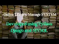 Online Library Management System using Python Django and MySQL PHPGurukul