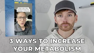 3 Ways You Can Increase Your Metabolism No BS