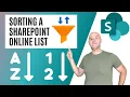 How To Sort Items in a SharePoint Online List