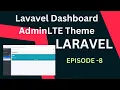 laravel adminlte theme dashboard integration