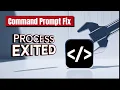 Process Exited with the Code 1 Command Prompt Fix