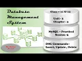 MySQL Practical Session - 5 DML Commands